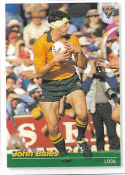 1995 Futera Rugby Union #13 John Eales Front